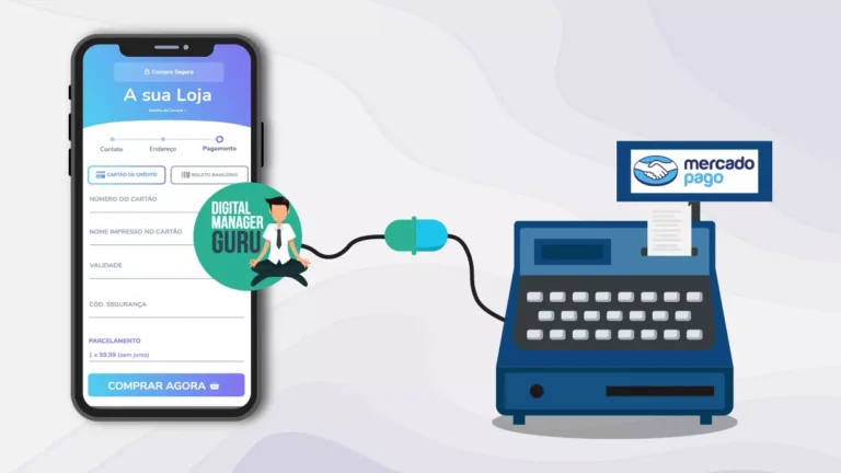 checkout Guru conectado a caixa registradora do mercado Pago