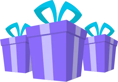 caixa com embrulhos de presentes