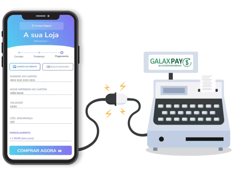 Galaxpay integrado ao checkout Guru