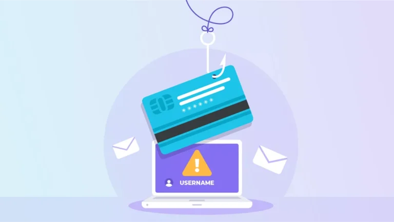 cartao credito sendo pescado (phished) em frente a portatil