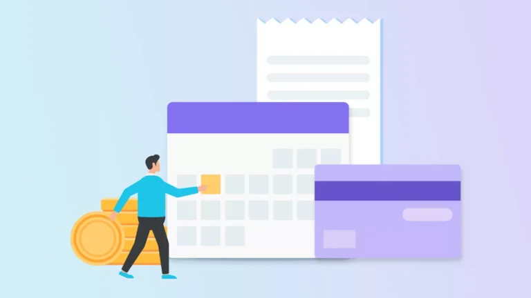 calendario com dia de pagamento com cartao de credito assinalado