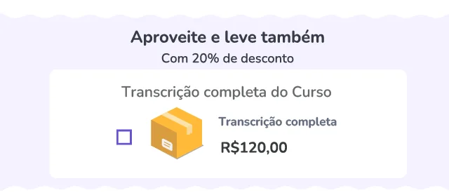 orderbump oferta transcricao curso