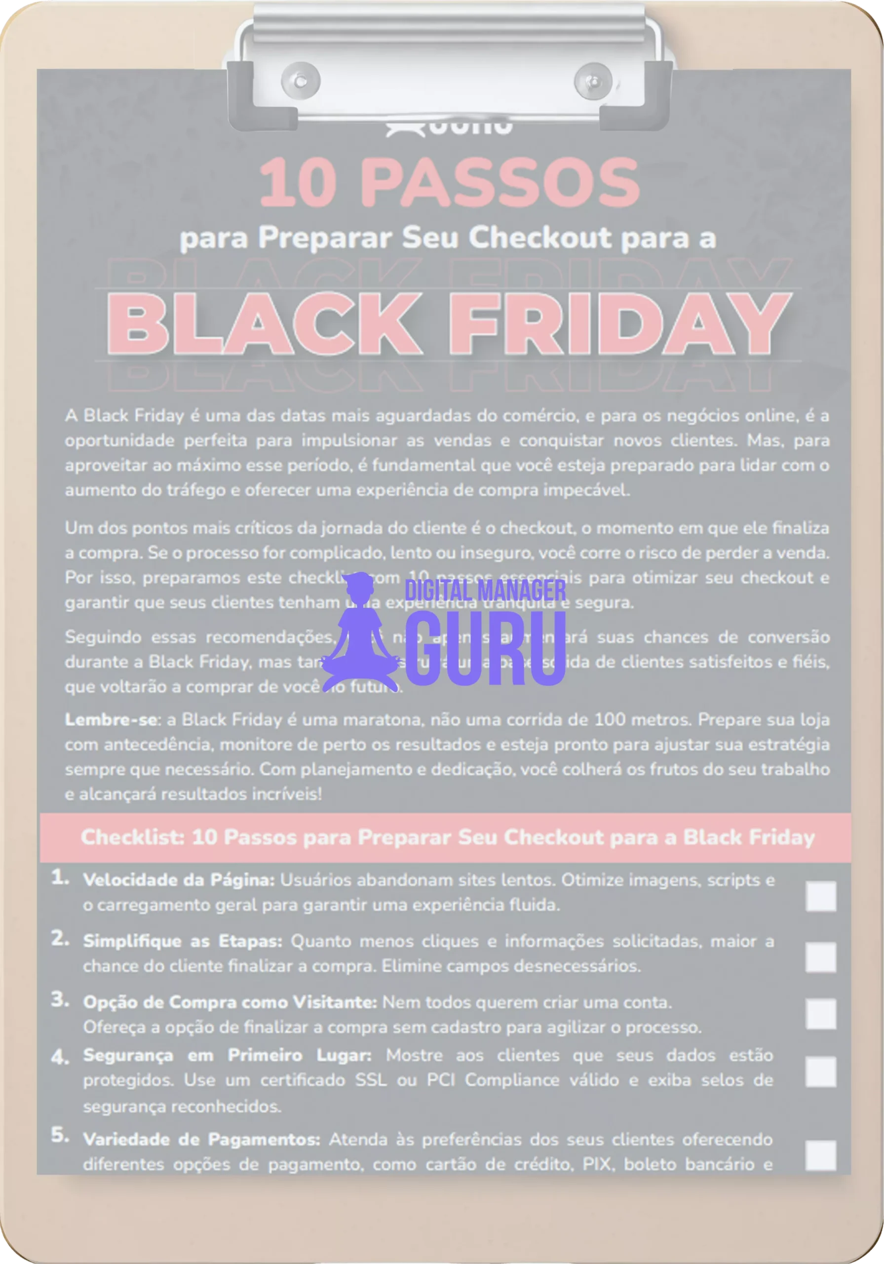 checklist 10 passos