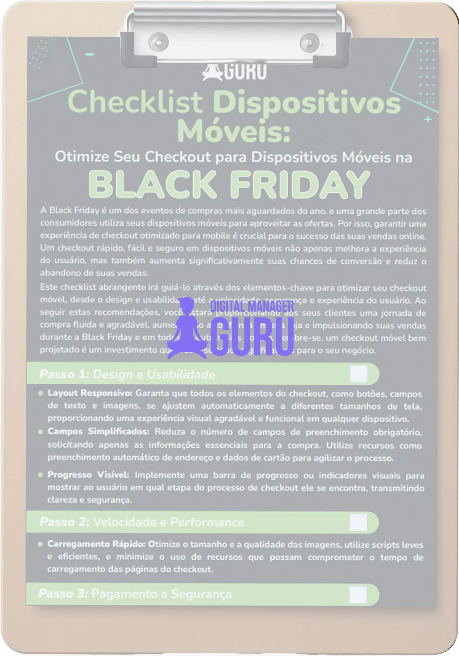 checklist dispositivos moveis