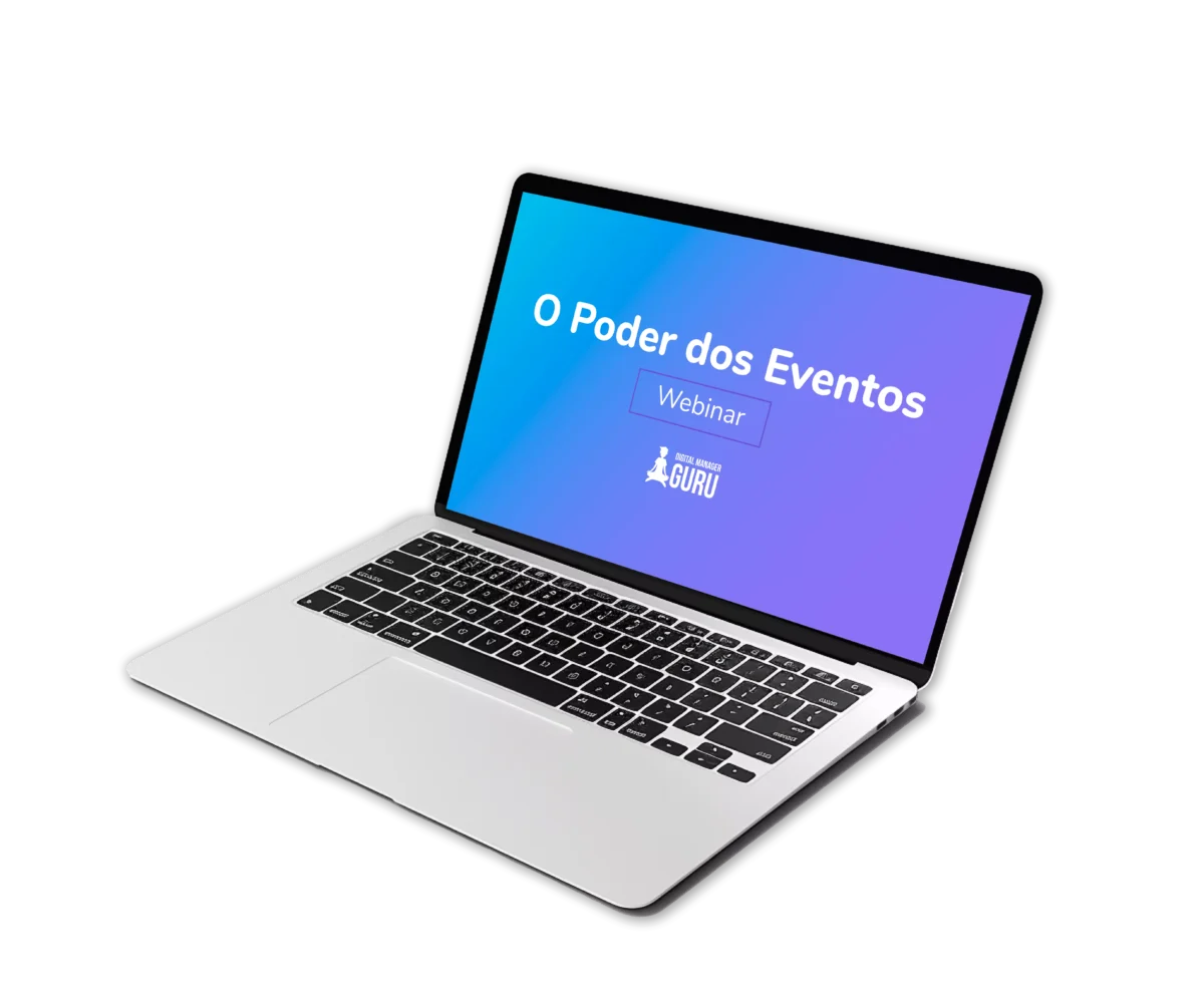 portatil com apresentacao webinar eventos