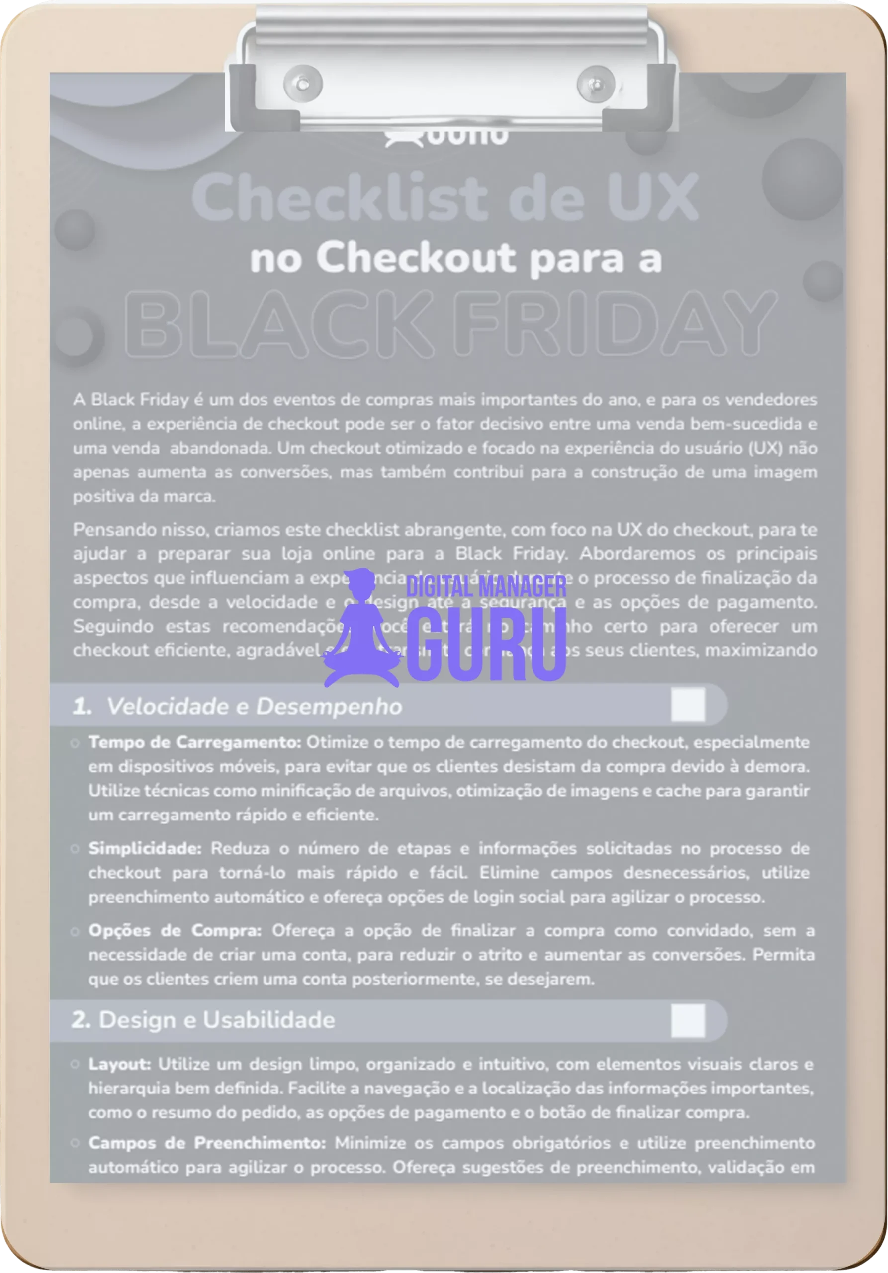 checklist ux