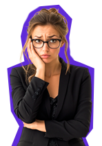 mulher preocupada com a mao no rosto